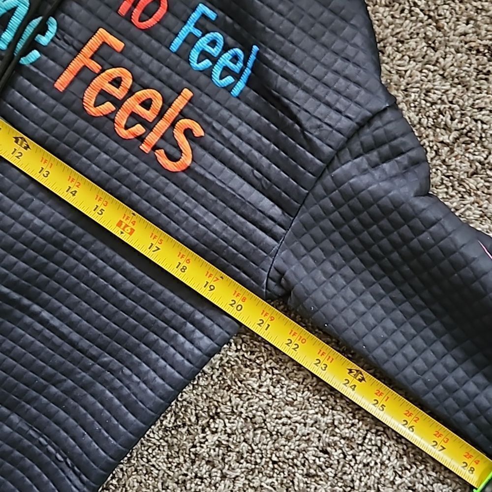 NWOT Mental Health Awareness black hooded sweatshirt. - Picture 9 of 12